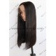 silk straight long blunt cut glueless 360 wig with preplucked hairline BW1111