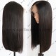 silk straight long blunt cut glueless 360 wig with preplucked hairline BW1111