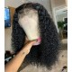 Deep curly 6'' deep parting glueless lace front wig 150% density preplucked hairline LF0603