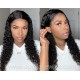 Deep curly 6'' deep parting glueless lace front wig 150% density preplucked hairline LF0603