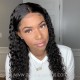 Deep curly 6'' deep parting glueless lace front wig 150% density preplucked hairline LF0603