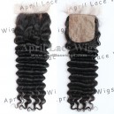 Brazilian Virgin deep wave silk Base Closure-W56315