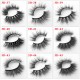 Wholesale sparkling custom box handmade 3D Mink Eyelashes 76 styles