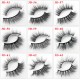 Wholesale sparkling custom box handmade 3D Mink Eyelashes 76 styles