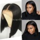 Virgin human hair glueless 13x6 lace front bob preplucked hairline BB019