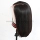 Virgin human hair glueless 13x6 lace front bob preplucked hairline BB019