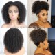 Virgin human hair 3c curl glueless 360 wig preplucked hairline--BW1155