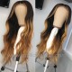 9A virgin hair customized color glueless 13 by 4 lace front wig preplucked hairline BW0028