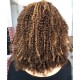 human hair 20 inches kinky curl 13*4 lace front wig-c427