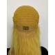 【Clearance】 Virgin hair silk straight  yellow color 13X4.5 lace front wig