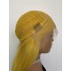 【Clearance】 Virgin hair silk straight  yellow color 13X4.5 lace front wig
