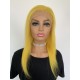 【Clearance】 Virgin hair silk straight  yellow color 13X4.5 lace front wig