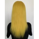 【Clearance】 Virgin hair silk straight  yellow color 13X4.5 lace front wig