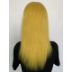 【Clearance】 Virgin hair silk straight  yellow color 13X4.5 lace front wig