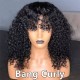 BOB cut Short Hair 360 Wigs Bang Wigs 100% Virgin Human Hair BB123