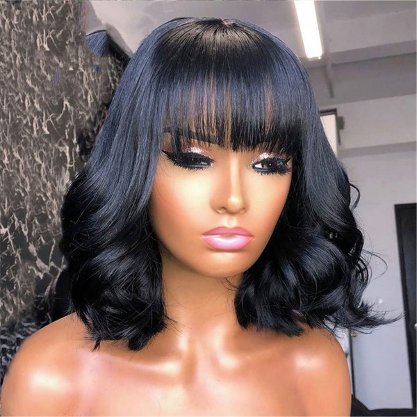 BOB cut Short Hair 360 Wigs Bang Wigs 100 Virgin Human Hair BB123