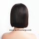 8 inches virgin short middle parting bob 150% density 13x6 Lace Front Wig LFB11