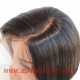 8 inches 150% density virgin asymmetry short bob straight 13x6 Lace Front Wig LFB12