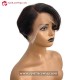 Virgin Human Hair Straight Pixie Cut 180% Density 13x4 13x6 Lace Front Wig BB017