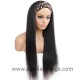 Headband Wigs Light Yaki Chinese Virgin Hair Wigs For Black Women HBW25