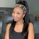 Headband Wigs Light Yaki Brazilian Virgin Hair Wigs For Black Women HBW25