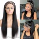 Headband Wigs Light Yaki Brazilian Virgin Hair Wigs For Black Women HBW25