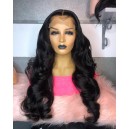 4x4 HD lace closure wig virgin human hair preplucked hairline HDW244