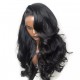 Stock 180% density HD lace front glueless wig 10A grade virgin hair 6 inches deep parting preplucked hairline HDW24