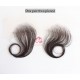 One Pair Human Tied HD Swiss Thin Lace Baby Hairs HD Lace Patches Fake Edges HD Lace Patches