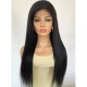 【Clearance】22" jet black 180% density silk straight 5*5HD lace wig--b22