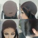 【Clearance】22" jet black 180% density silk straight 5*5HD lace wig--b22