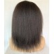 【Clearance】Indian remy human hair italian yaki full lace wig with silk top -sf57