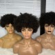 【on sale】12 inches natual color afro curl  machine made