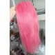 【Clearance】10 inches  pink color  lace front wig