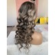 Blonde Highlight Virgin Human Hair Glueless 13x4 lace front wig-CL6