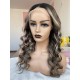 Blonde Highlight Virgin Human Hair Glueless 13x4 lace front wig-CL6