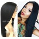 Indian Remy Yaki straight full lace silk top wig-LW8002