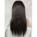 【Clearance】virgin hair 5*5 HD lace wig silk straight with bangs