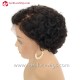 Virgin wave pixie cut 150% density 6'' lace front wig preplucked hairline BB121