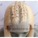 Color 613 blonde glueless lace front wig bob cut preplucked hairline BB014