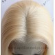 Color 613 blonde glueless lace front wig bob cut preplucked hairline BB014