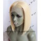 Color 613 blonde glueless lace front wig bob cut preplucked hairline BB014