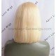 Color 613 blonde glueless lace front wig bob cut preplucked hairline BB014