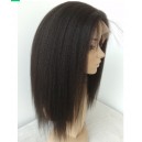 【Clearance】Italian yaki  Human Hair 4x4 silk top Glueless Lace front Wig 21400-1 2-2