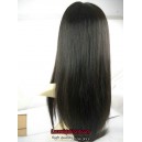 Brazilian virgin natural color silk straight  full lace wig-bw0069