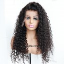 Deep Wave 150% density 13x6 HD lace front wig Brazilian virgin human hair preplucked hairline HDW112