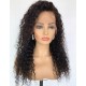 Indian remy deep wave human hair glueless lace front wig-LW0027