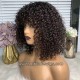 Band curly Virgin human hair NO LACE machine made wig NFW002