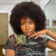 Indian virgin Human Hair Afro Curly full lace wig for Black Women BW2269