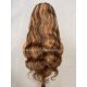 Brazilian virgin Human hair 4/27 Highlight Brown 13x6 Lace Front wig BW0027